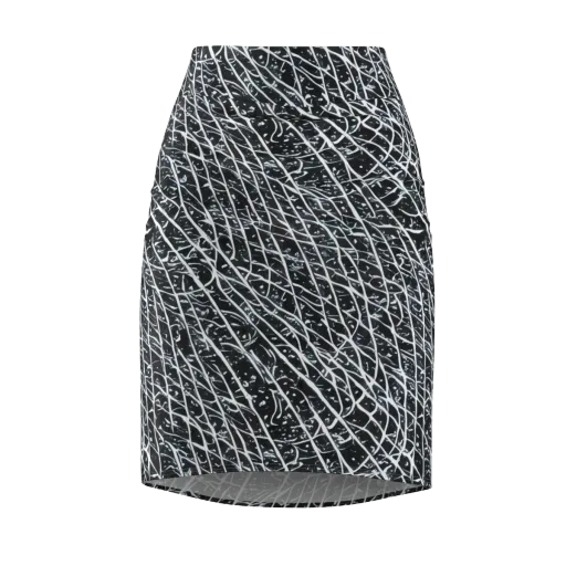 Midnight Lattice on a Pencil Skirt