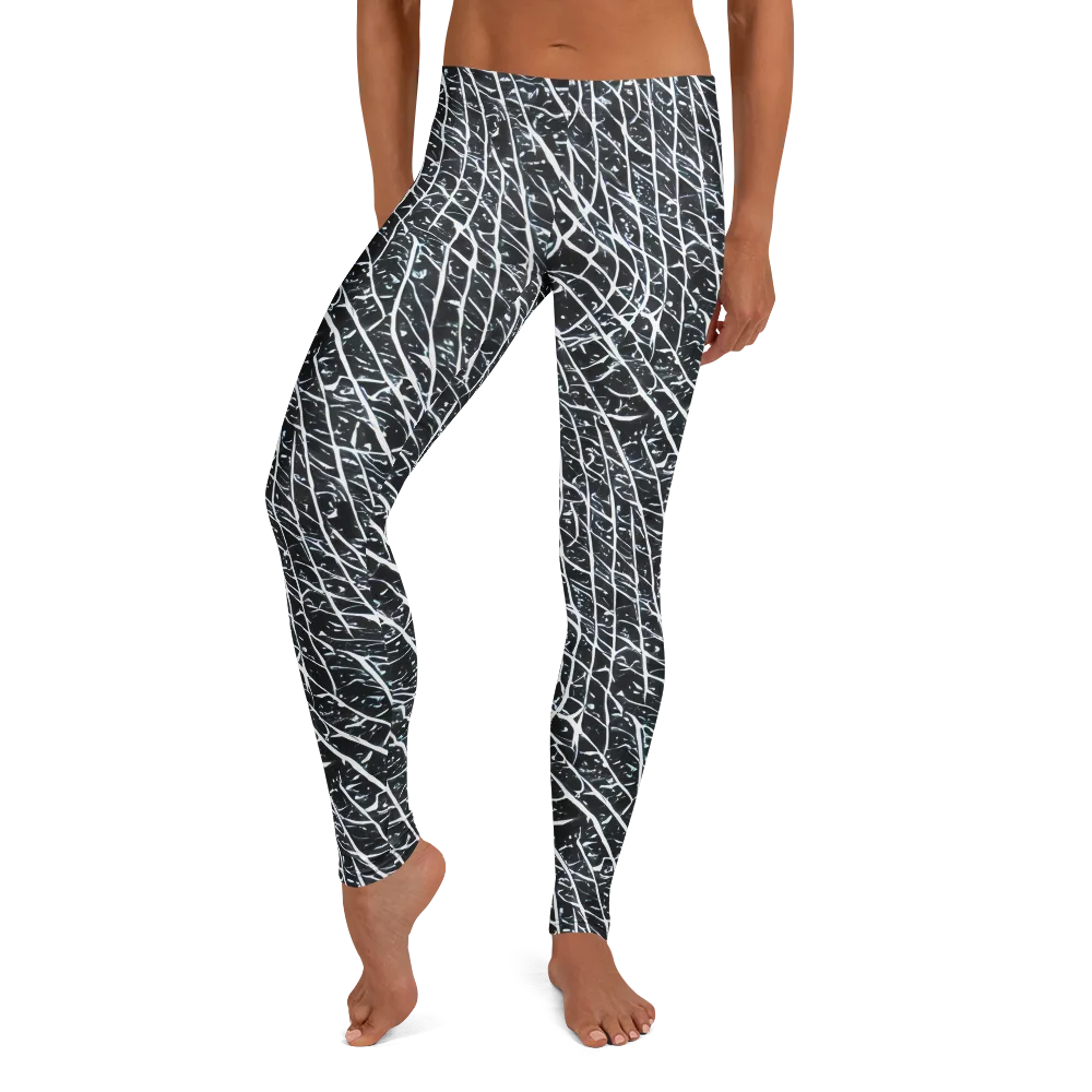 Midnight Lattice on Leggings — Front