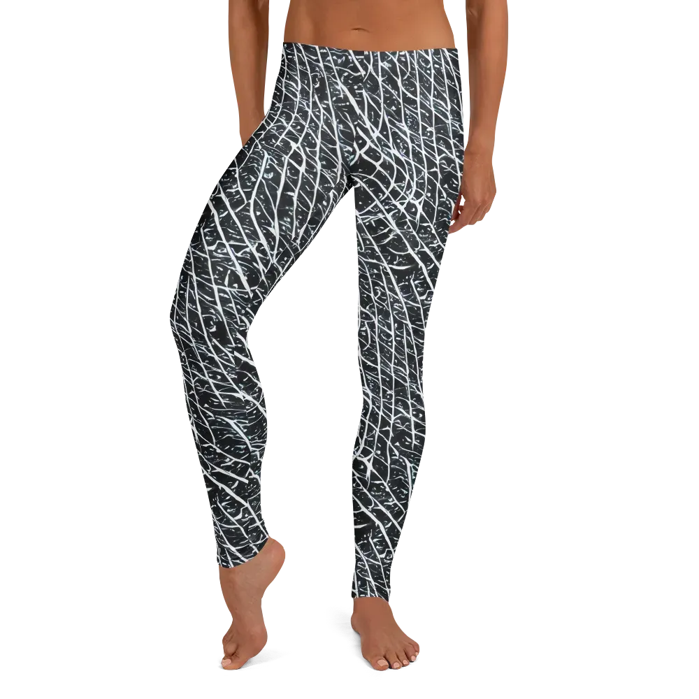 Midnight Lattice on Leggings — Front