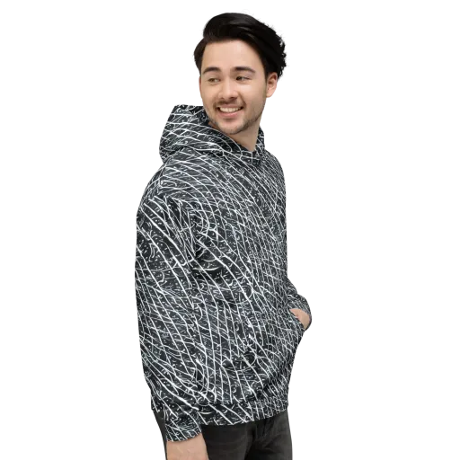 Midnight Lattice on a Hoodie