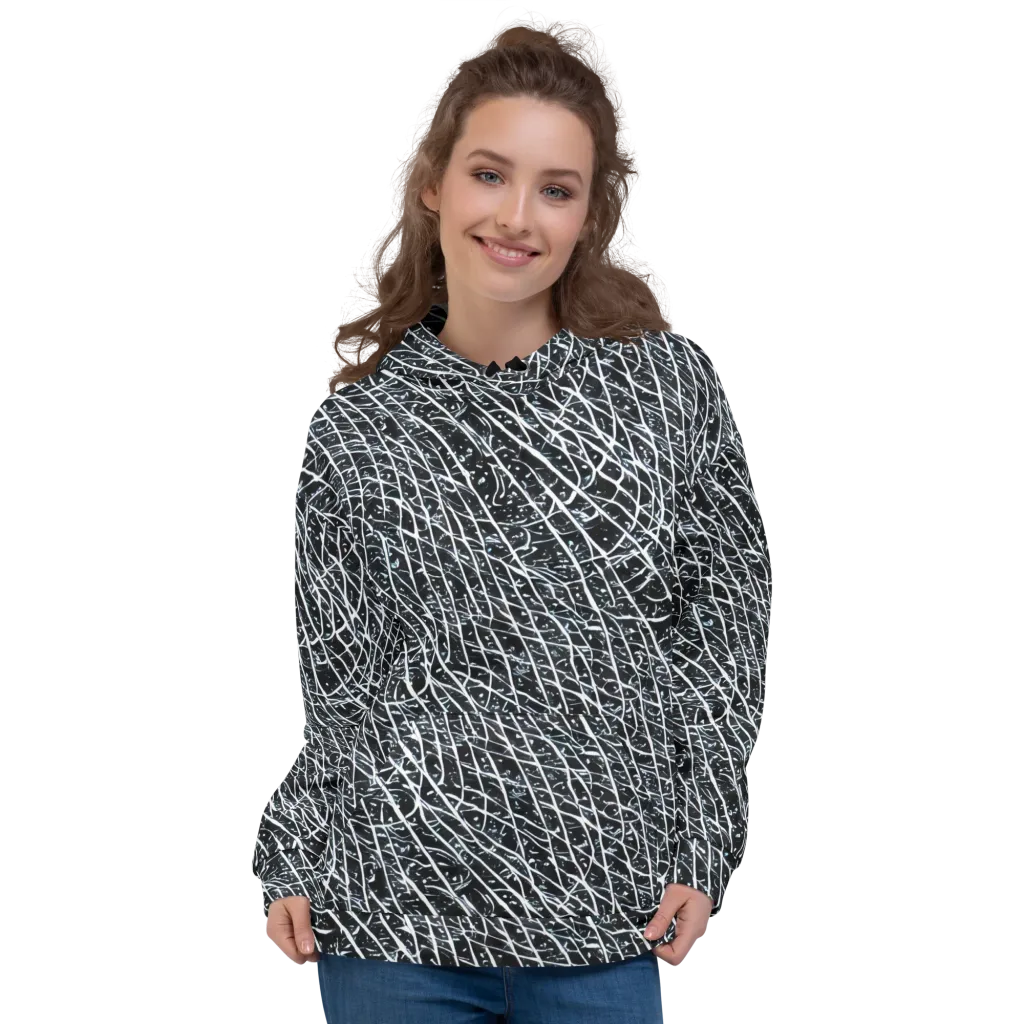 Midnight Lattice on Hoodie — Front