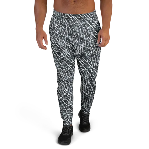 Midnight Lattice on a Men's Joggers