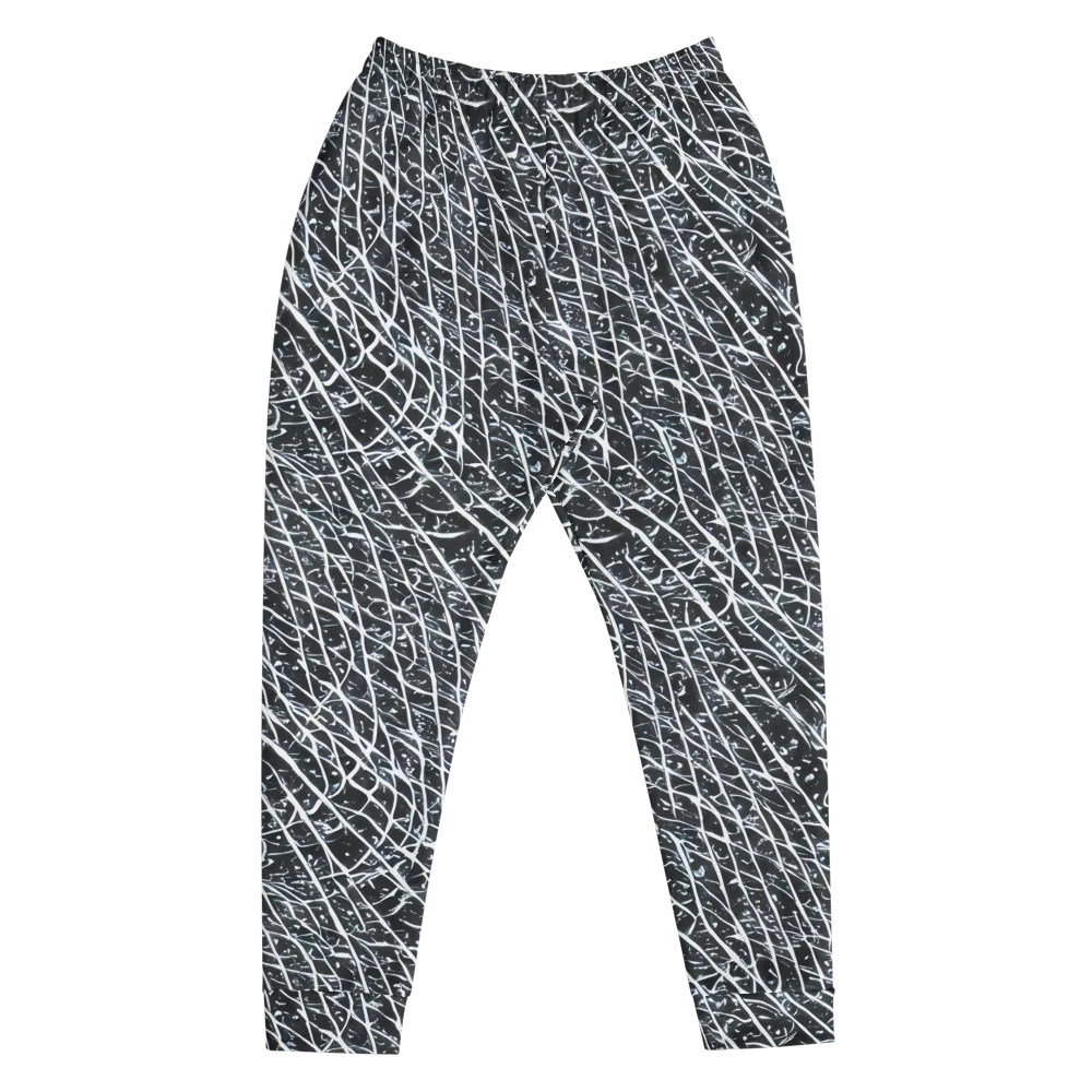 Midnight Lattice on Men's Joggers — Front