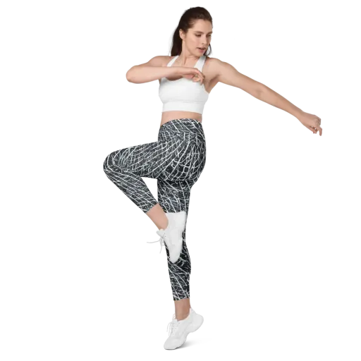 Midnight Lattice on a Leggings with Pockets