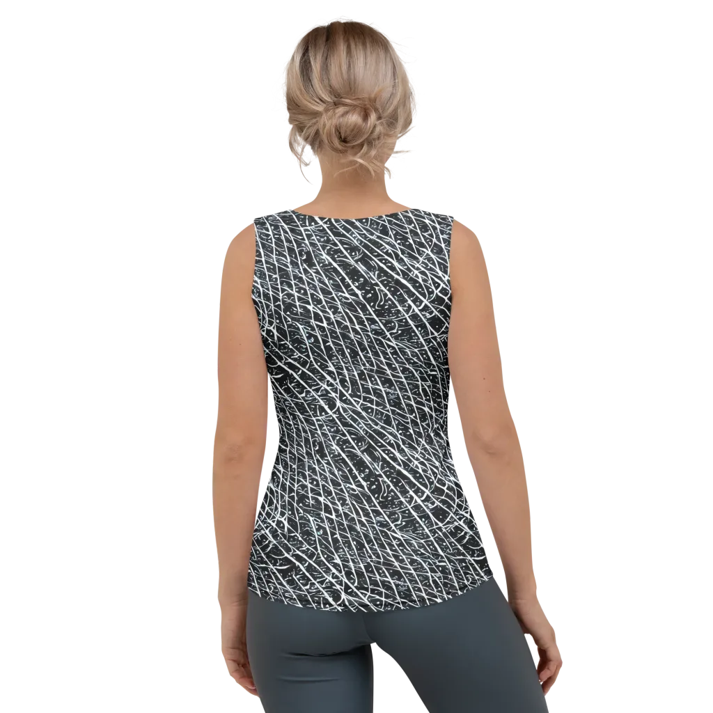 Midnight Lattice on Women's Tank Top — Back