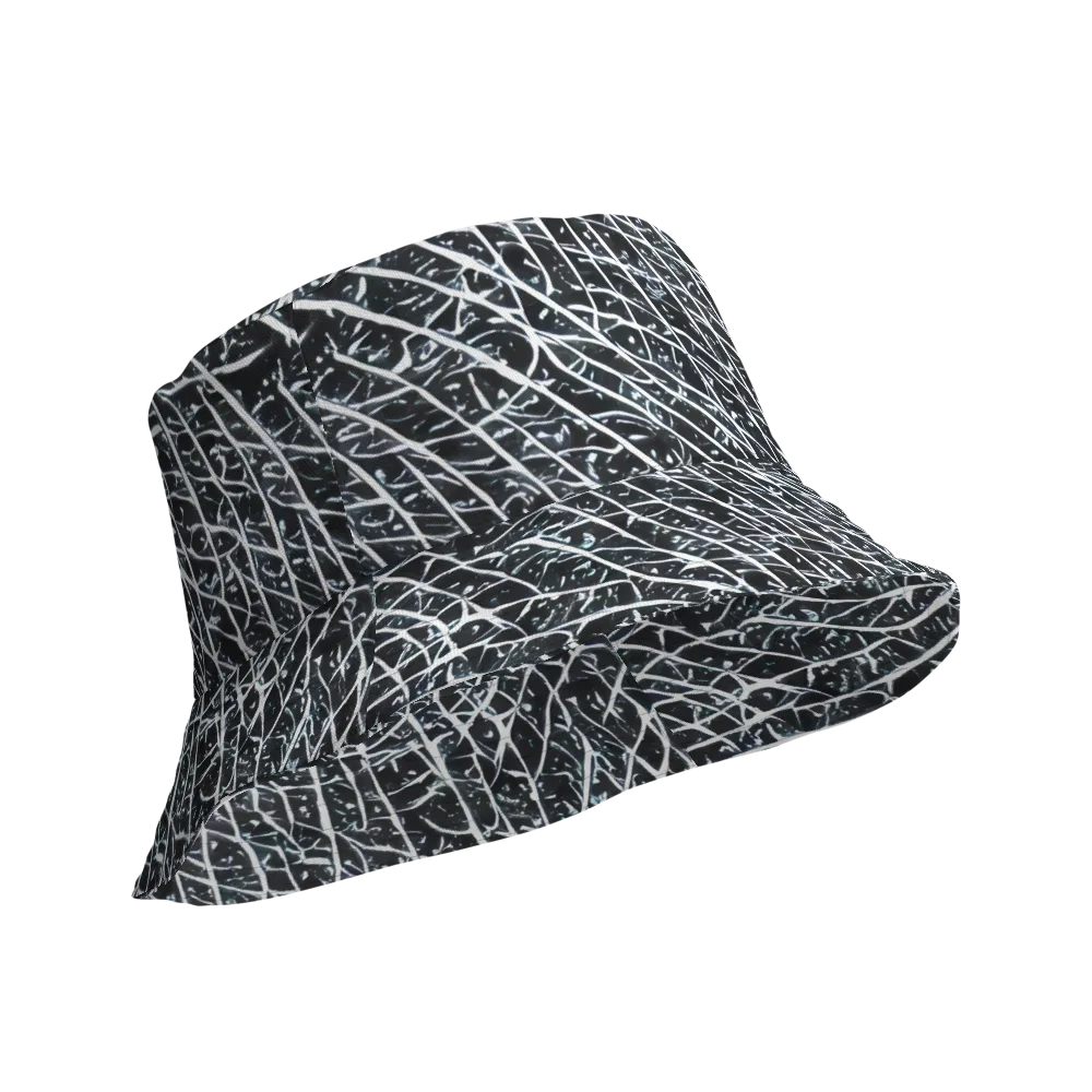 Midnight Lattice on Reversible Bucket Hat — Product details Outside