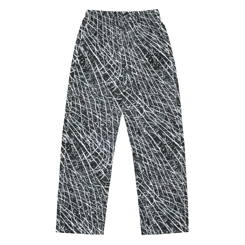 Midnight Lattice on Women's Pajama Pants — Front