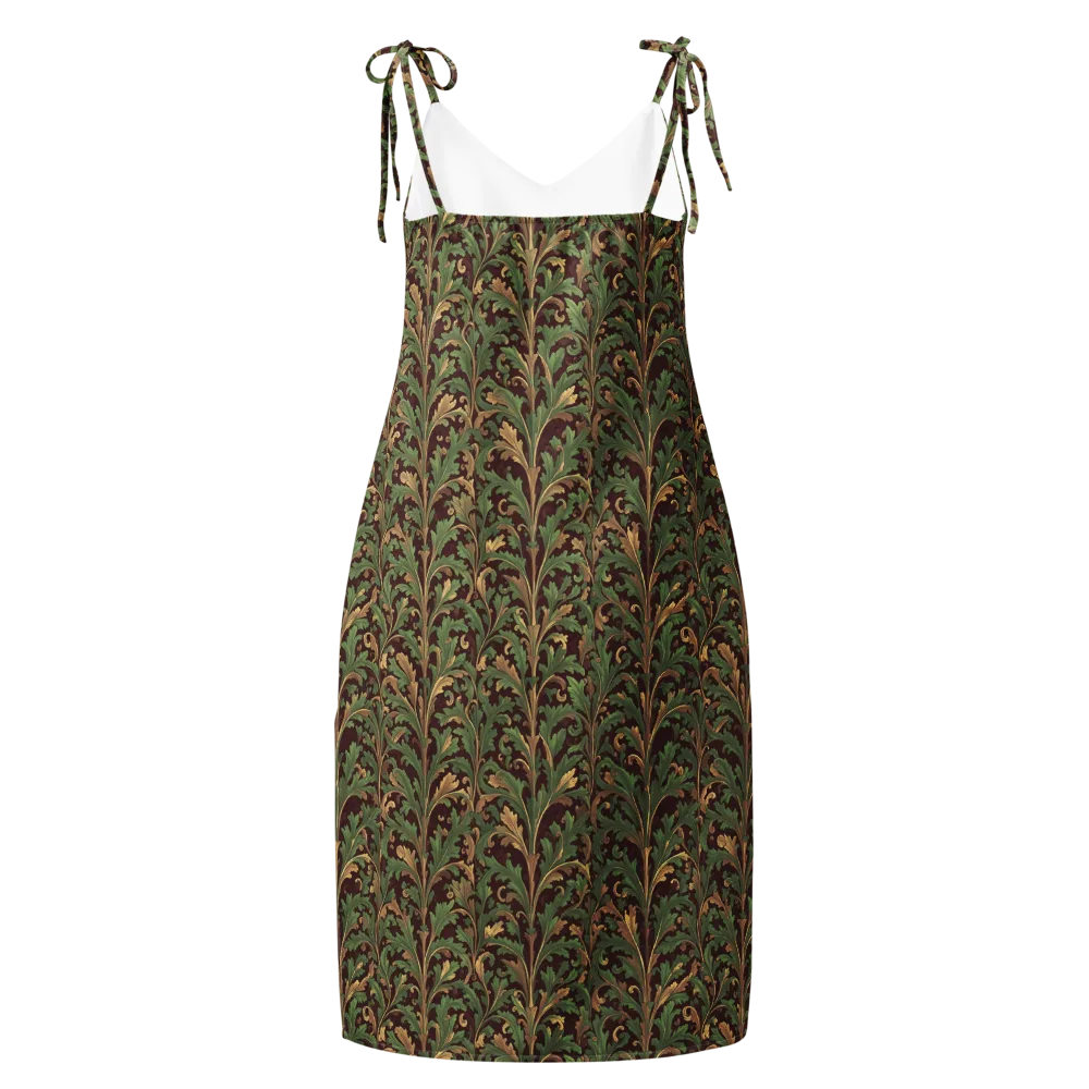 Burgundy Baroque on Slip Dress — Back