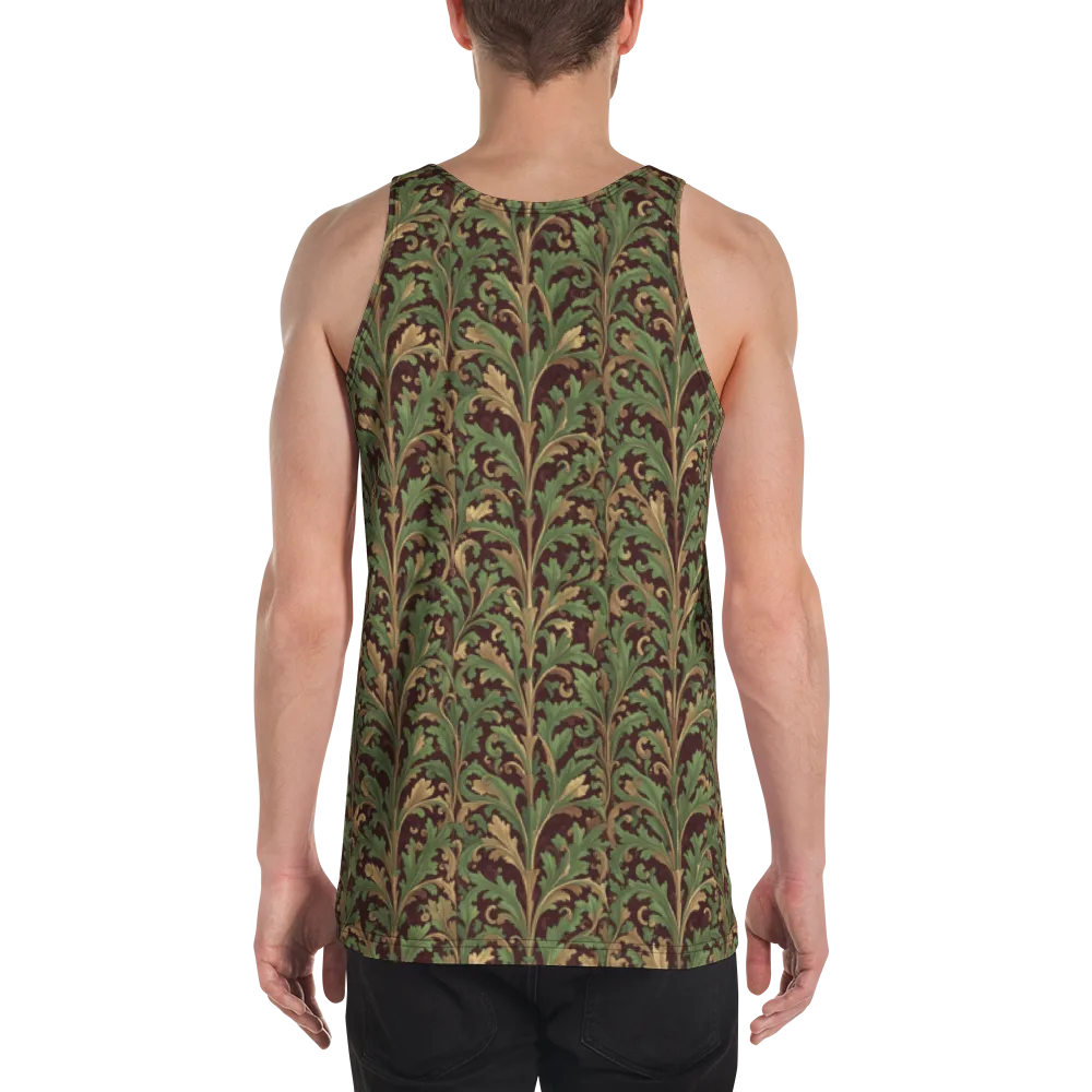 Burgundy Baroque on Men's Tank Top — Back