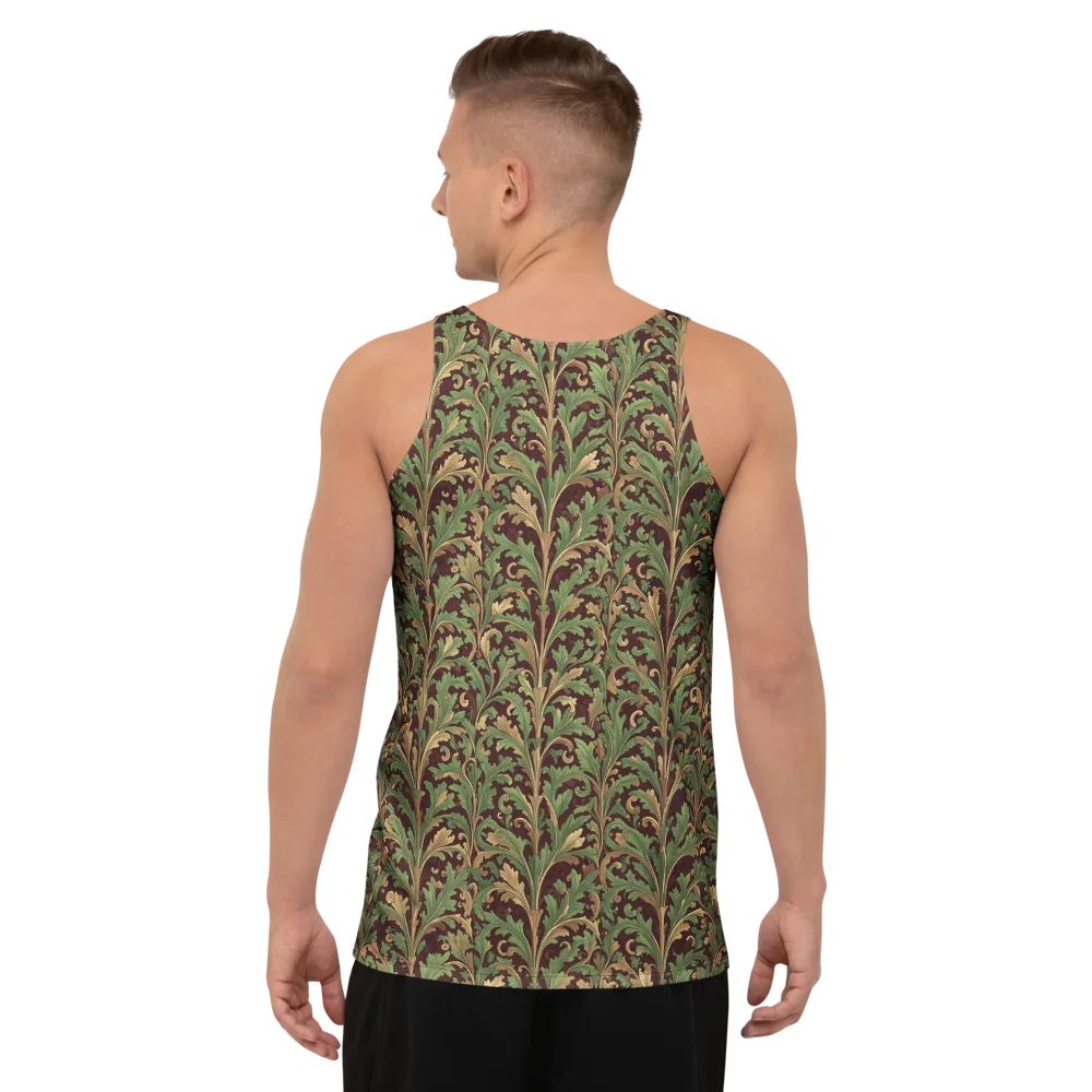 Burgundy Baroque on Men's Tank Top — Back