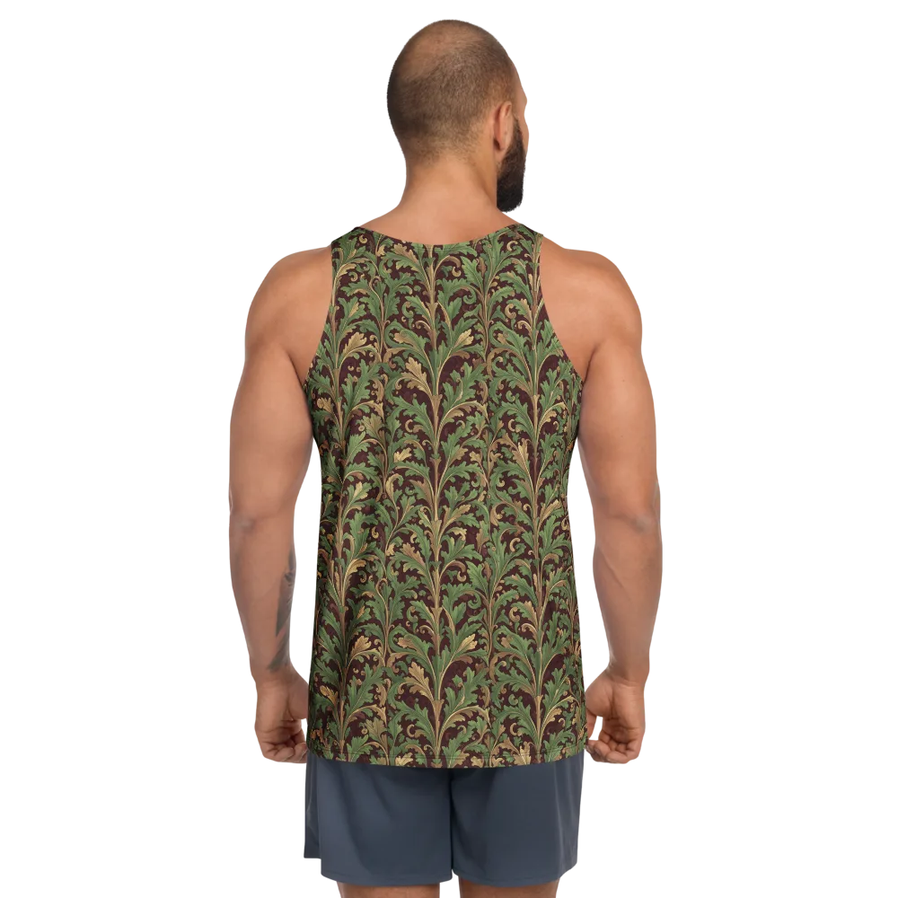 Burgundy Baroque on Men's Tank Top — Back