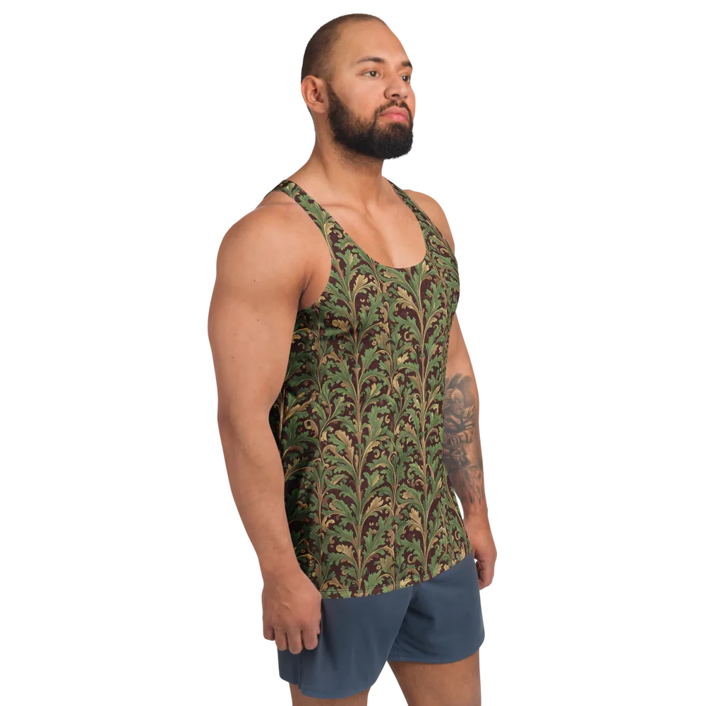 Burgundy Baroque on Men's Tank Top — Right Front