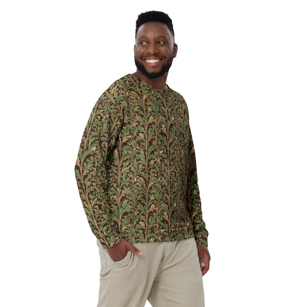 Burgundy Baroque on Sweatshirt — Front
