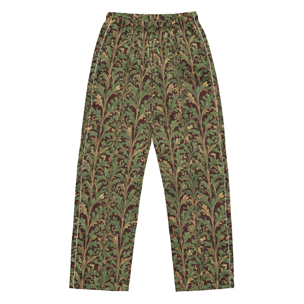 Burgundy Baroque on Women's Pajama Pants — Front