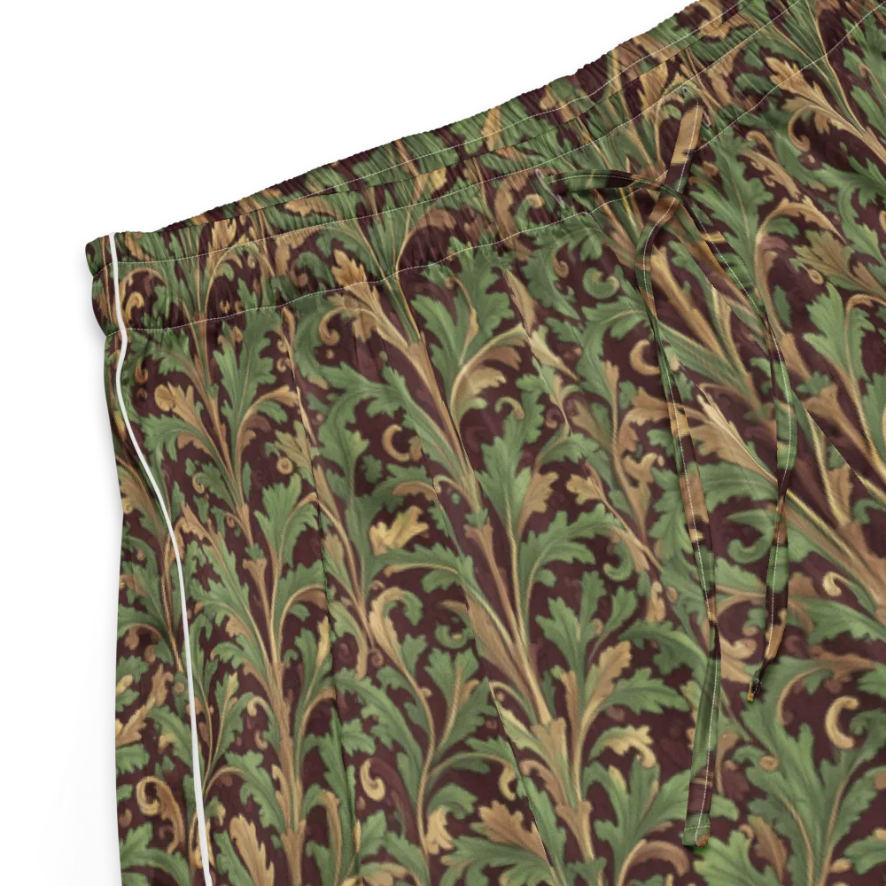 Burgundy Baroque on Women's Pajama Shorts — Product details