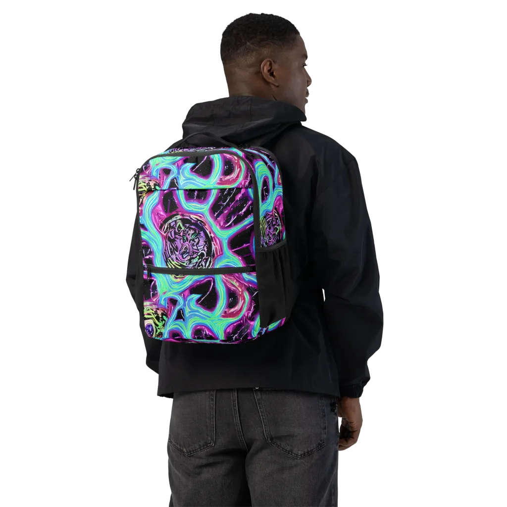 Cosmic Lava on Utility Backpack — Back