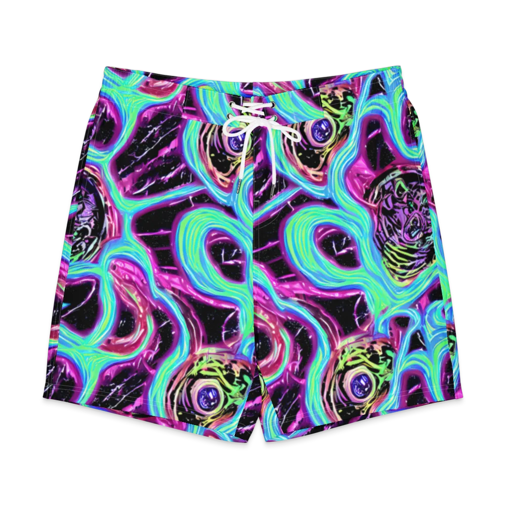 Cosmic Lava on Men's Board Shorts — Front