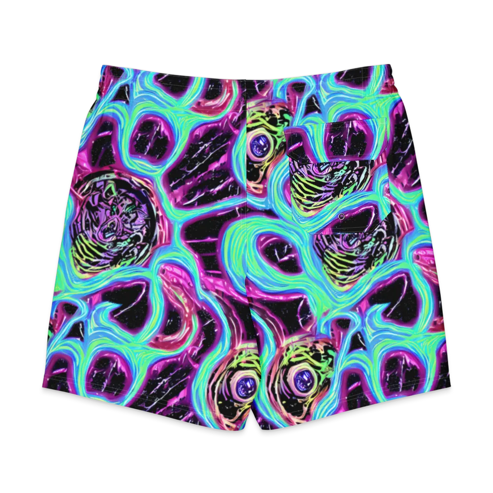 Cosmic Lava on Men's Board Shorts — Back