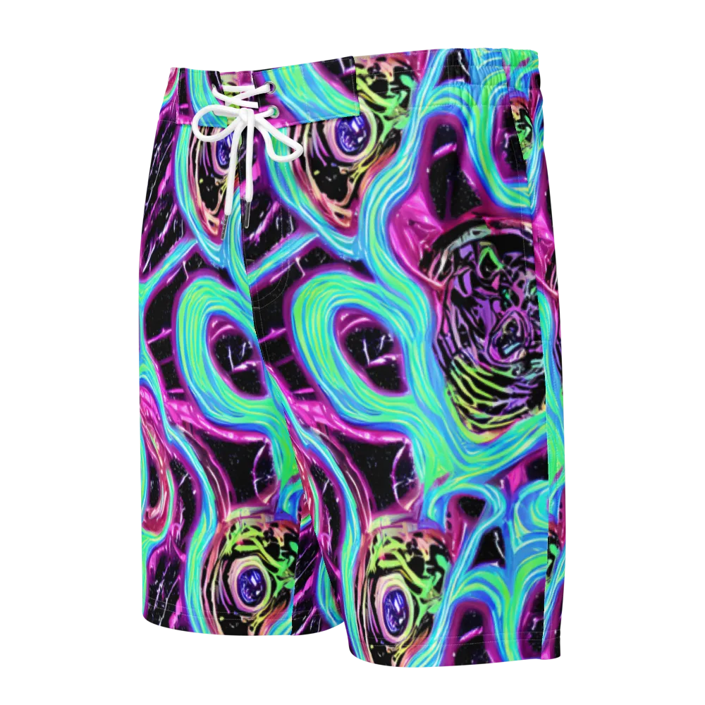Cosmic Lava on Men's Board Shorts — Front