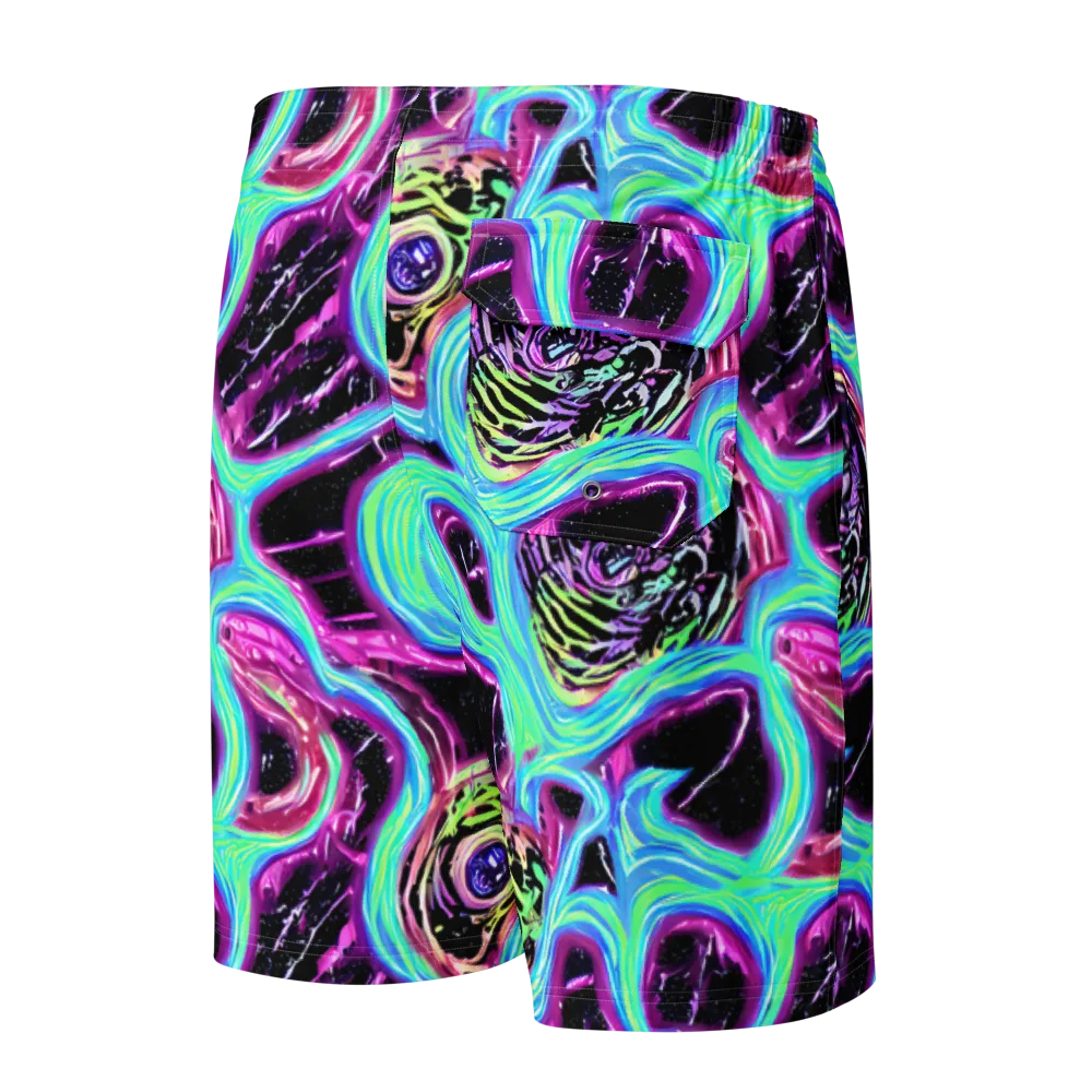 Cosmic Lava on Men's Board Shorts — Back