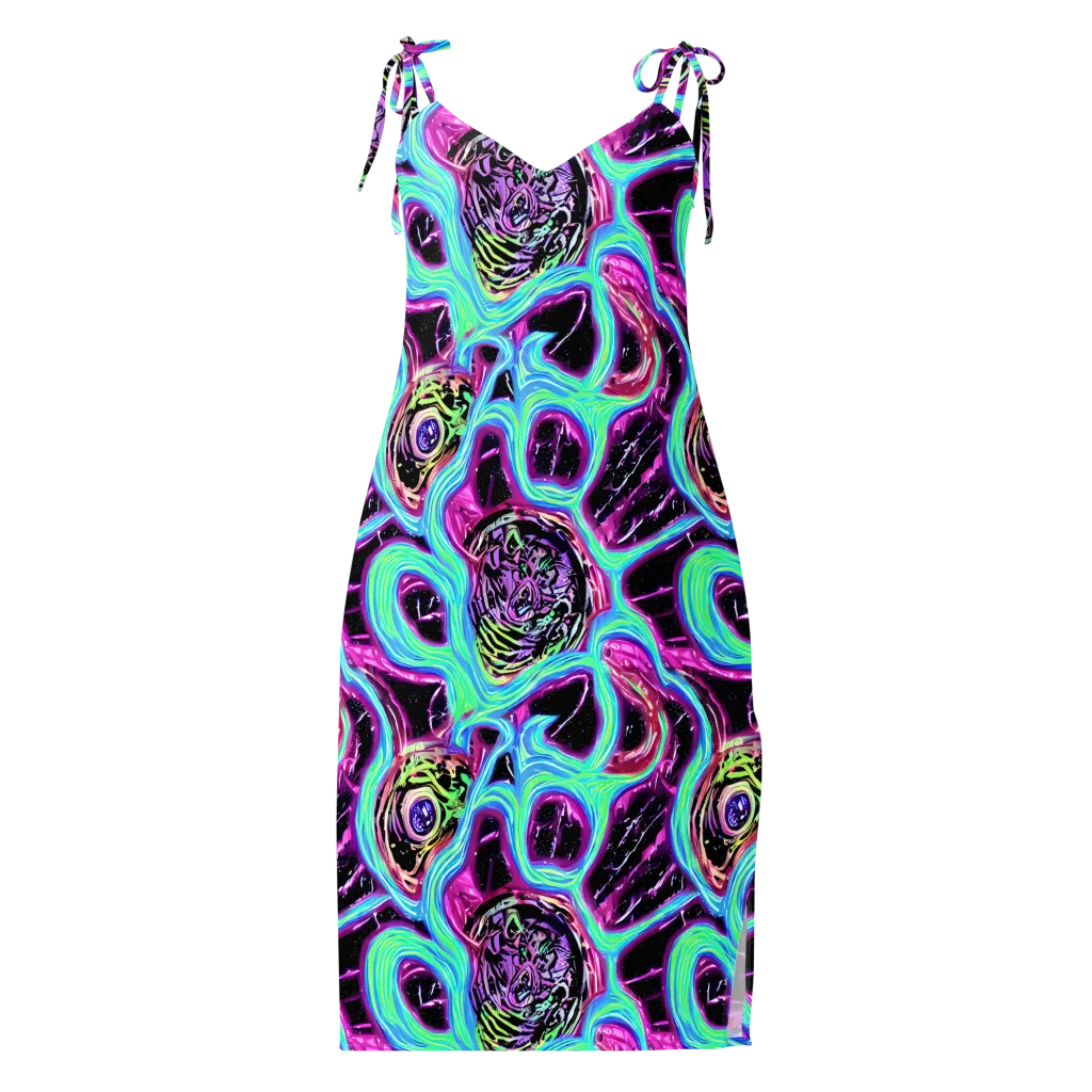 Cosmic Lava on Slip Dress — Front
