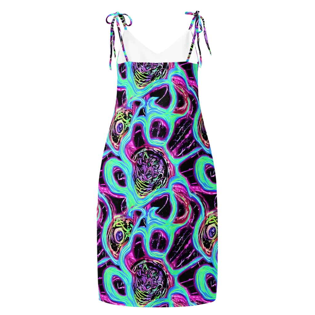 Cosmic Lava on Slip Dress — Back