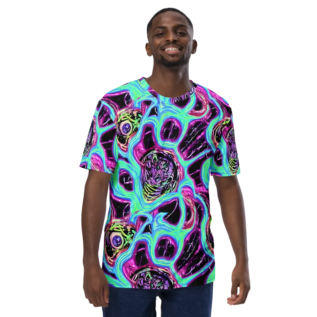 Cosmic Lava on Men's Crew Neck T-Shirt — Front