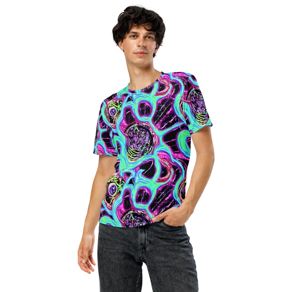 Cosmic Lava on Men's Crew Neck T-Shirt — Front