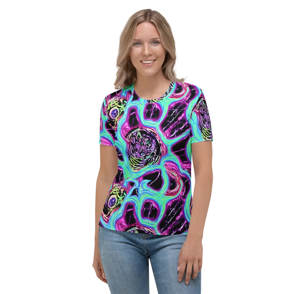 Cosmic Lava on Women's Crew Neck T-Shirt — Front