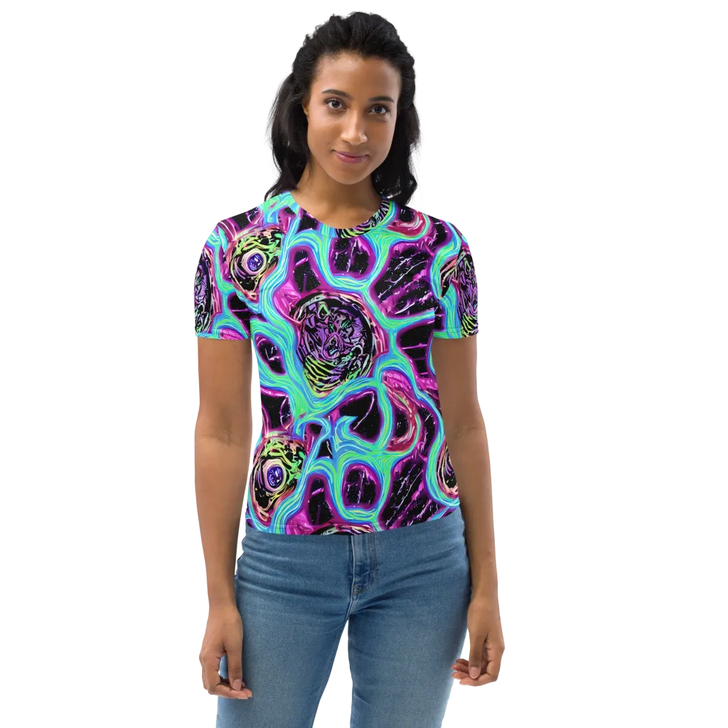 Cosmic Lava on Women's Crew Neck T-Shirt — Front