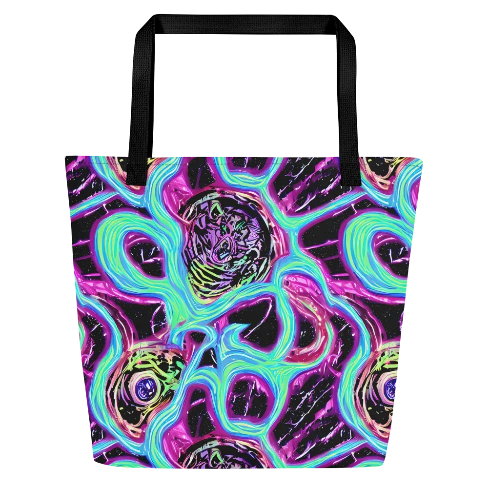 Cosmic Lava on Large Tote Bag W/ Pocket — Front