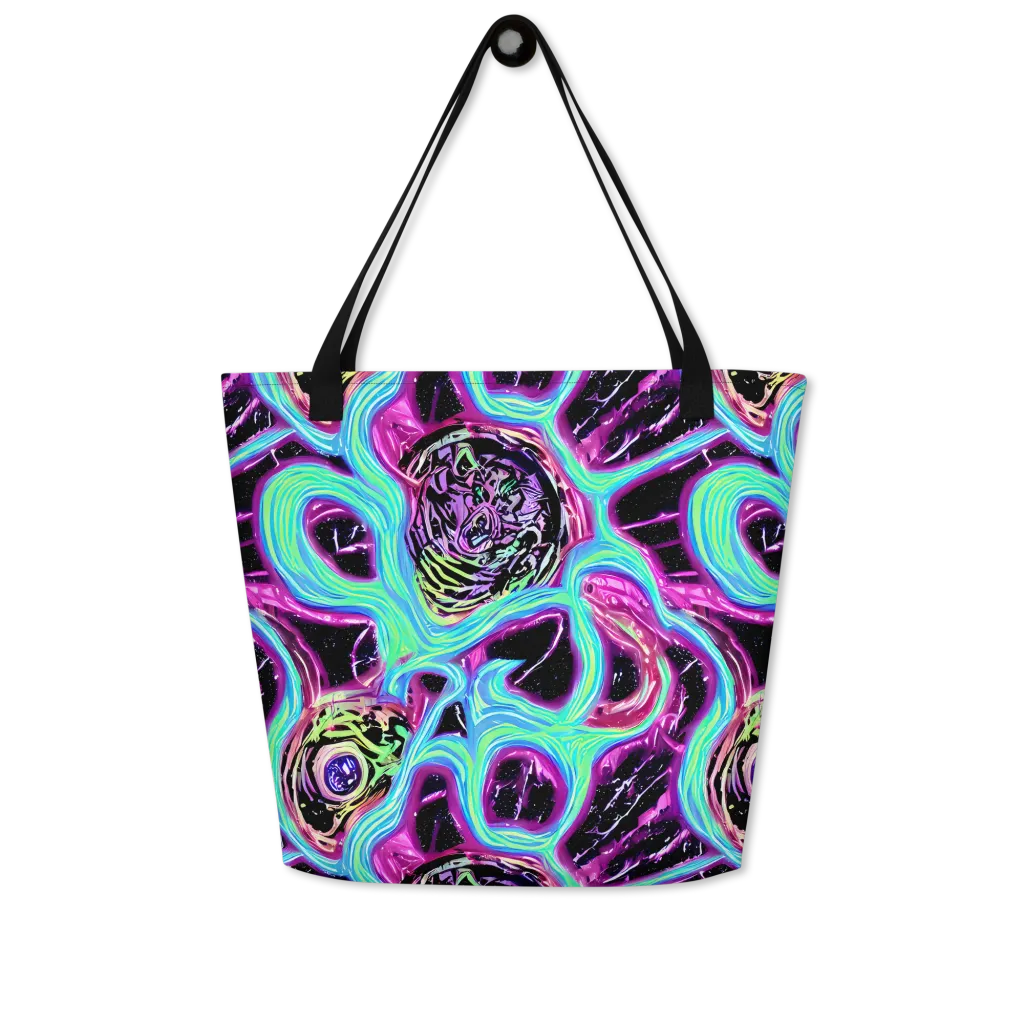 Cosmic Lava on Large Tote Bag W/ Pocket — Front