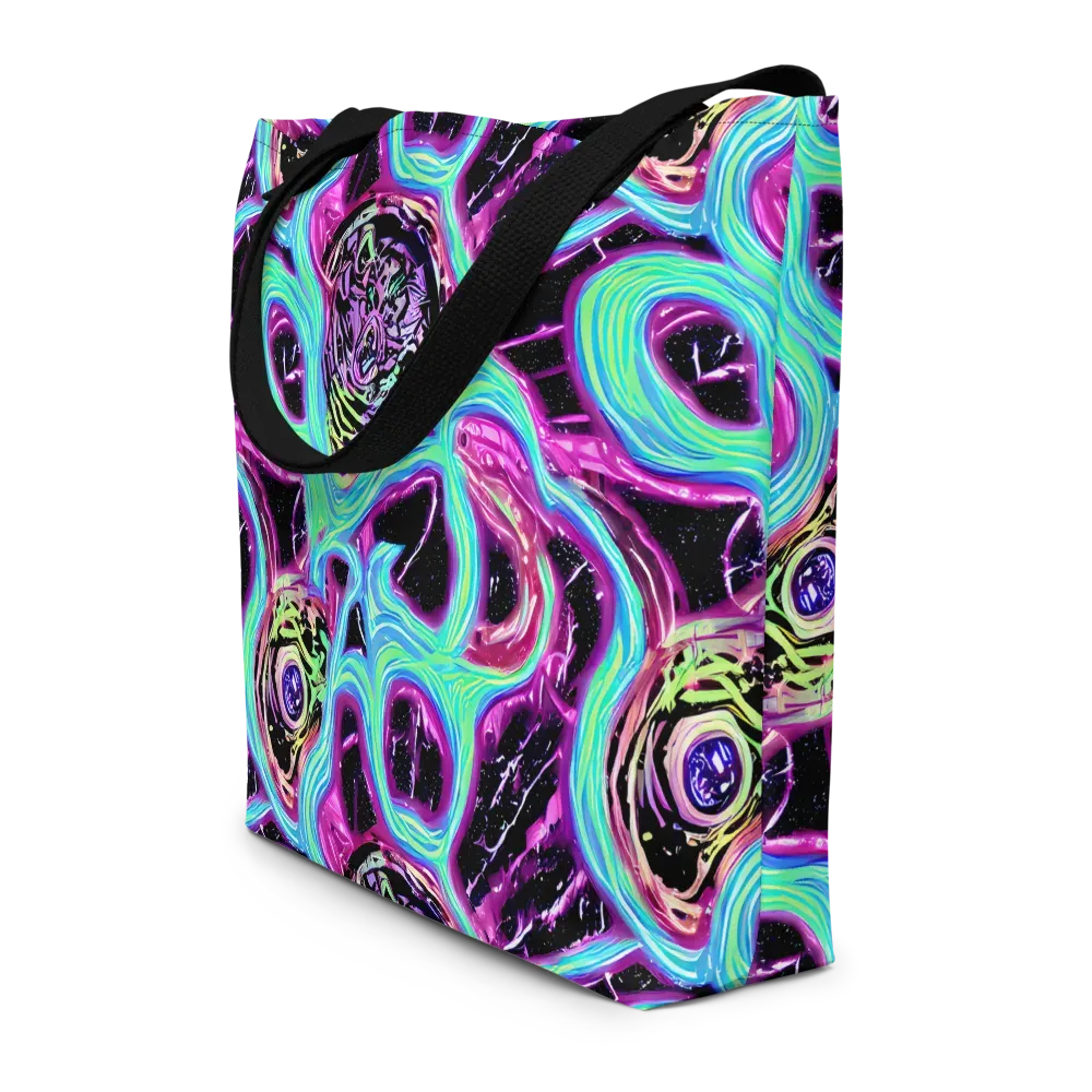 Cosmic Lava on Large Tote Bag W/ Pocket — Front