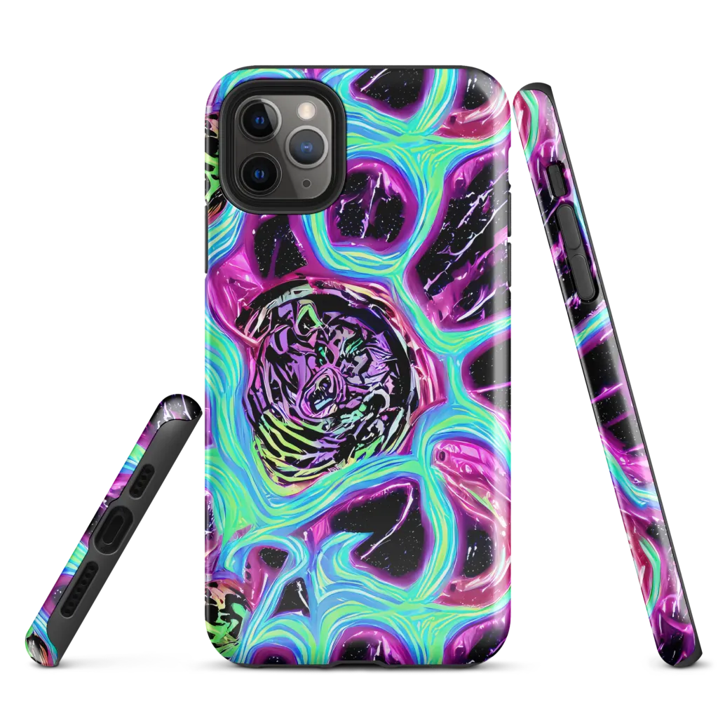 Cosmic Lava on Tough Case for iPhone® — Front