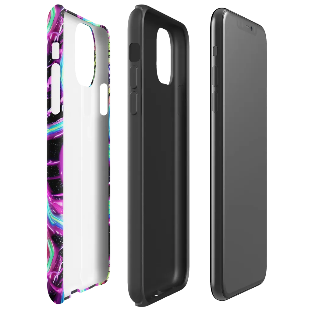 Cosmic Lava on Tough Case for iPhone® — Right
