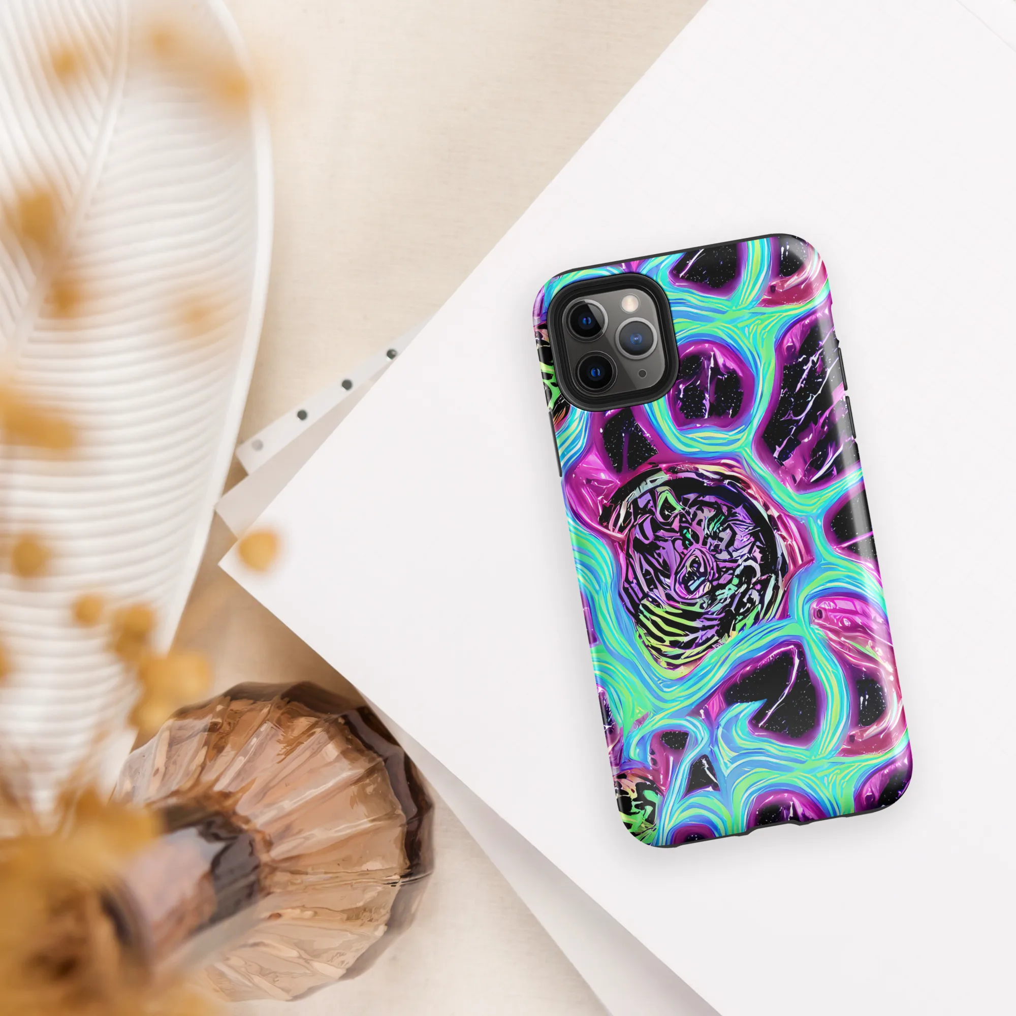 Cosmic Lava on Tough Case for iPhone® — Front