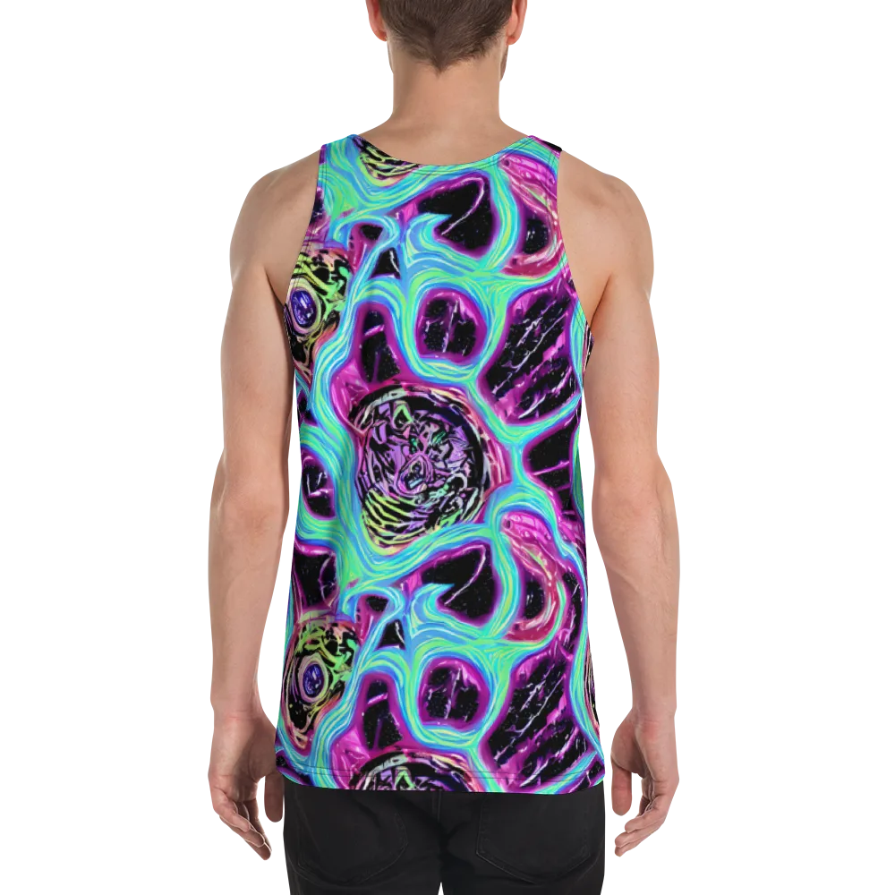 Cosmic Lava on Men's Tank Top — Back