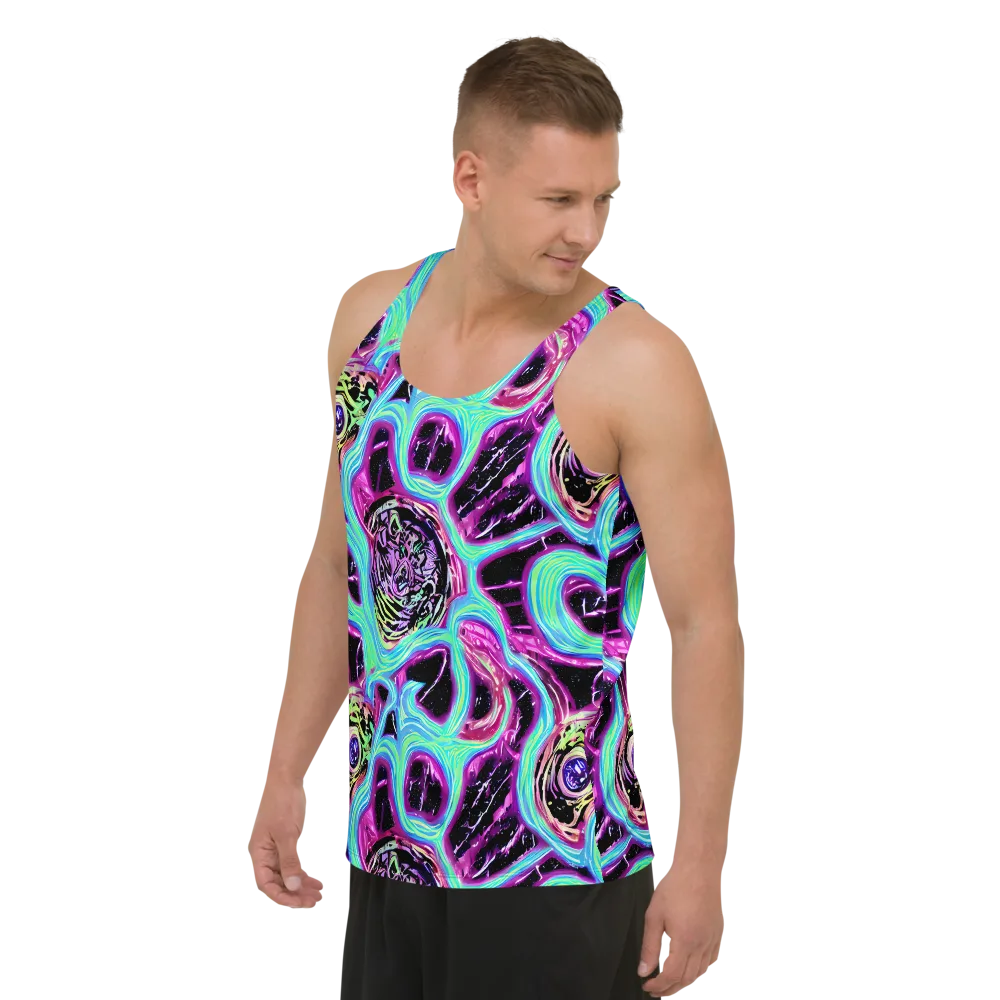 Cosmic Lava on Men's Tank Top — Left Front