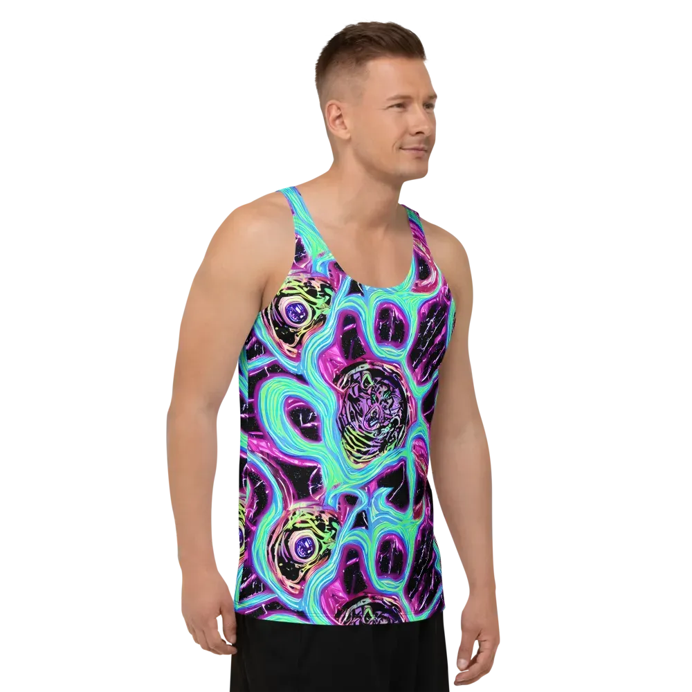 Cosmic Lava on Men's Tank Top — Right Front