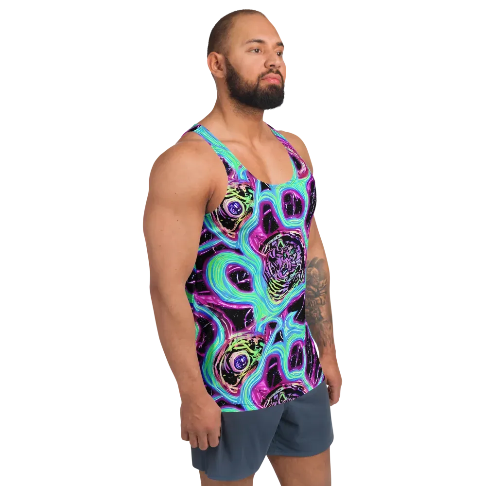 Cosmic Lava on Men's Tank Top — Right Front