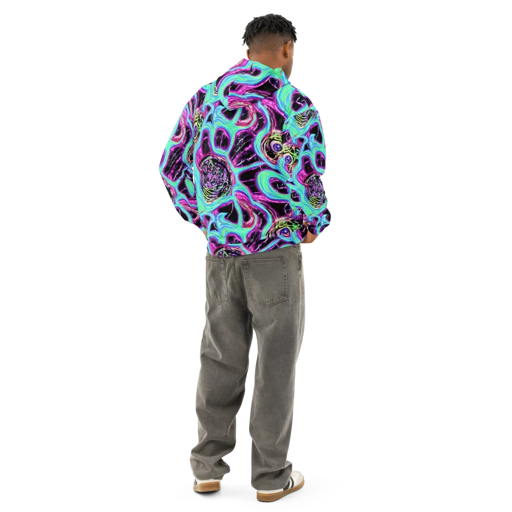 Cosmic Lava on Cotton Hoodie — Back