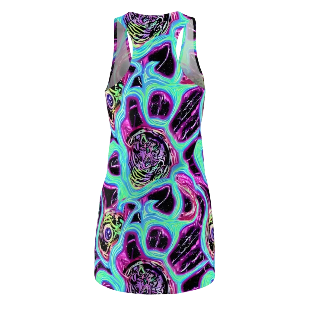 Cosmic Lava on Racerback Dress — Back