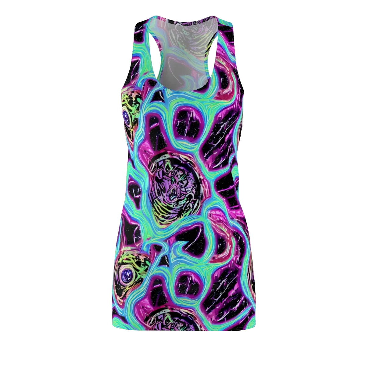Cosmic Lava on Racerback Dress — Front