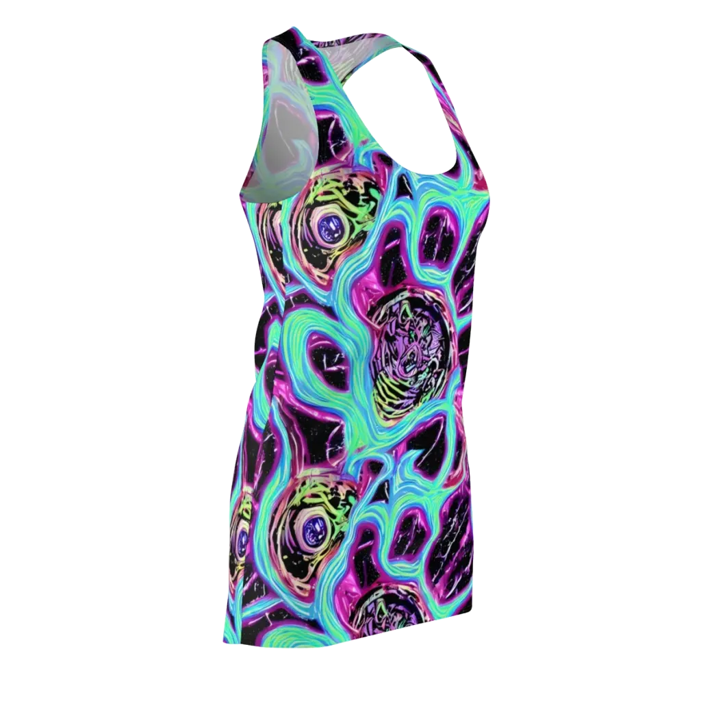 Cosmic Lava on Racerback Dress — Front Side