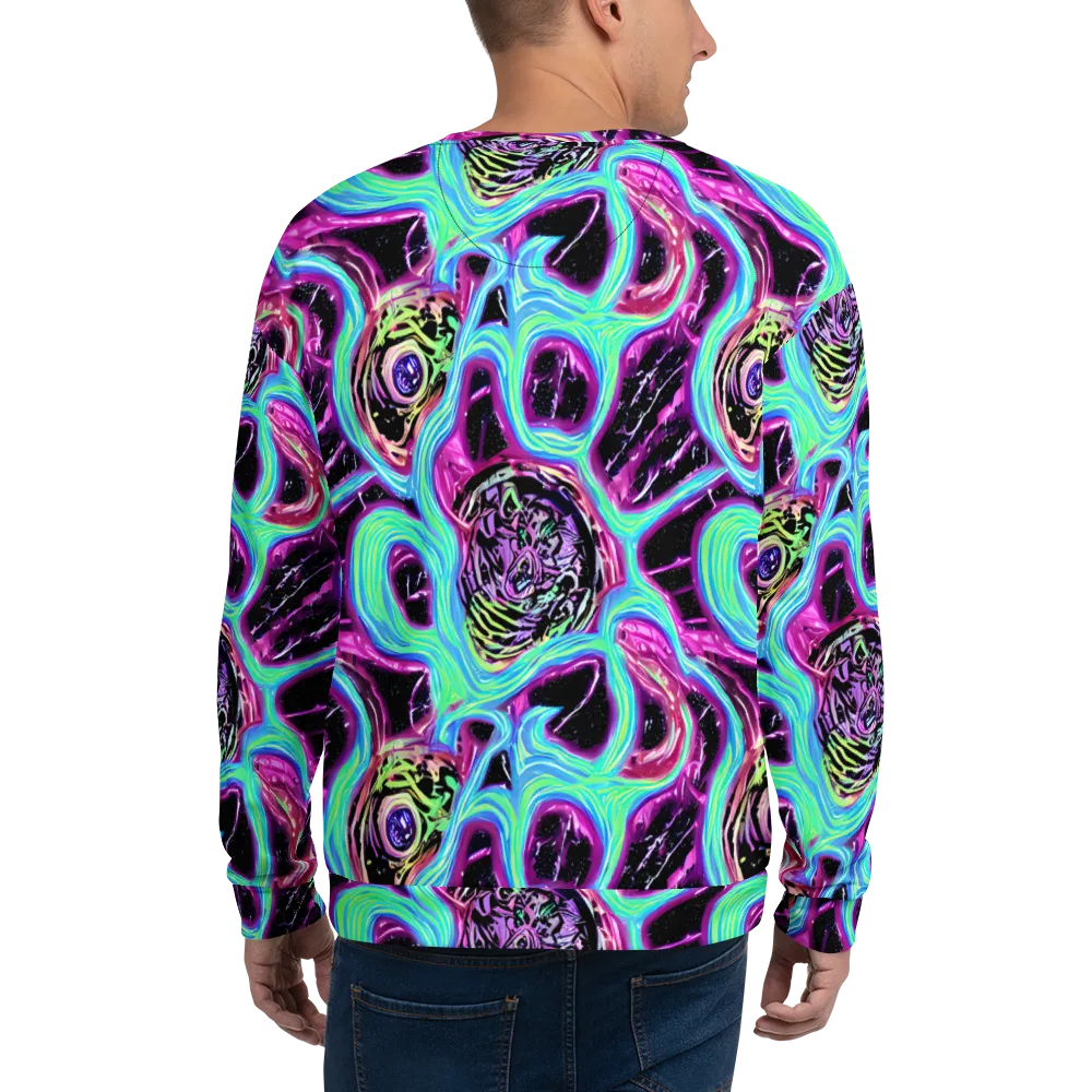 Cosmic Lava on Sweatshirt — Back