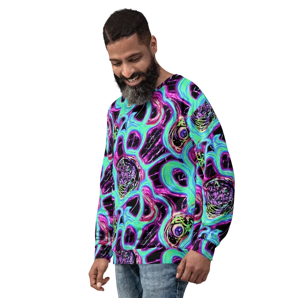 Cosmic Lava on Sweatshirt — Left Front