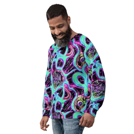 Cosmic Lava on a Sweatshirt