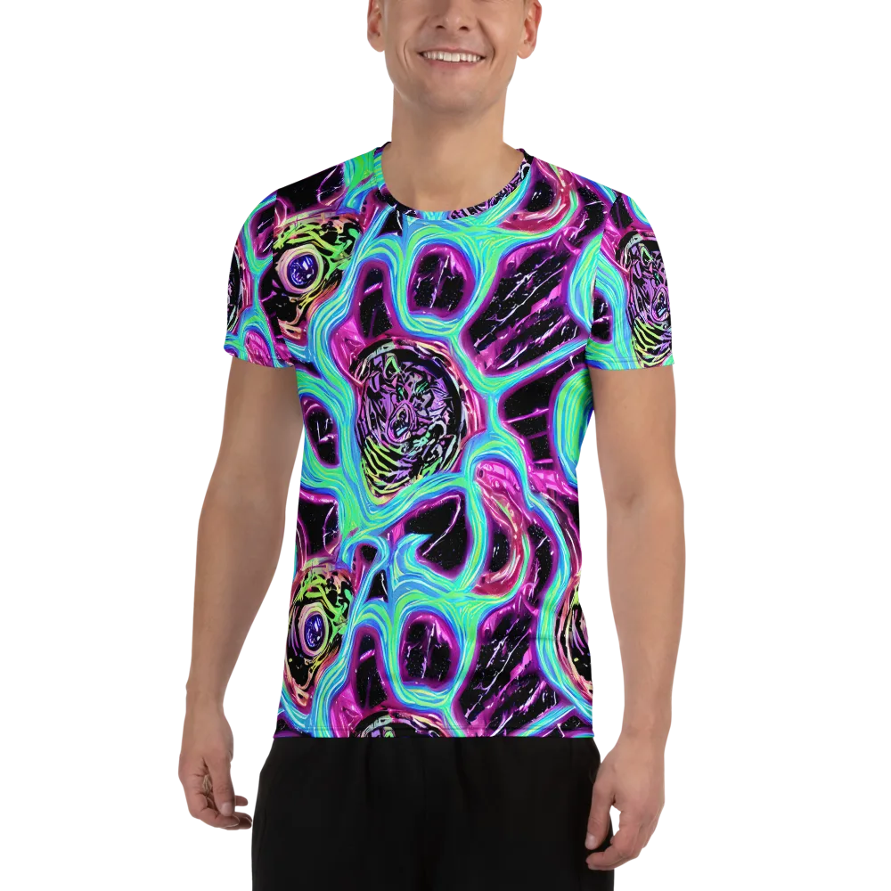 Cosmic Lava on Men's Athletic T-Shirt — Front