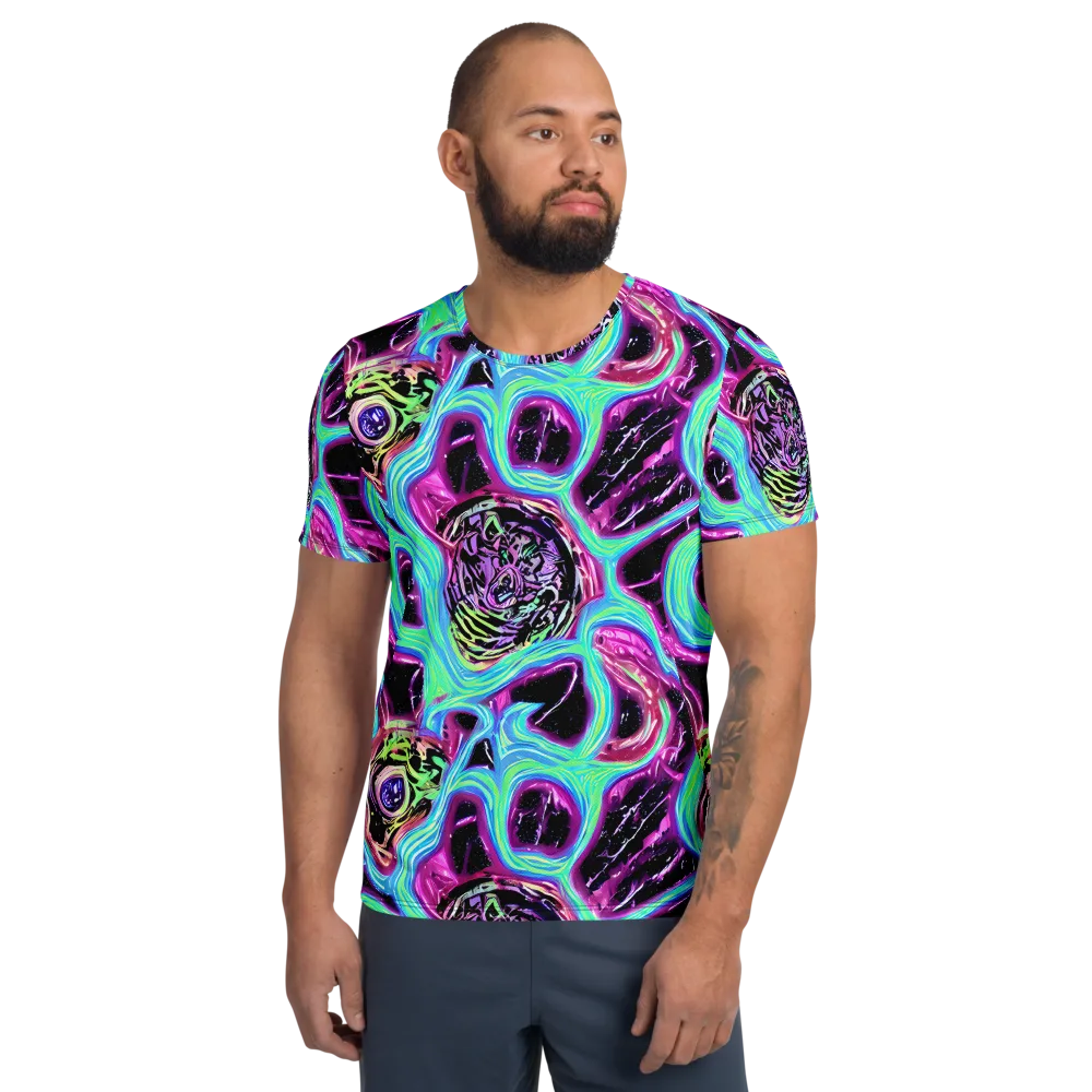 Cosmic Lava on Men's Athletic T-Shirt — Front