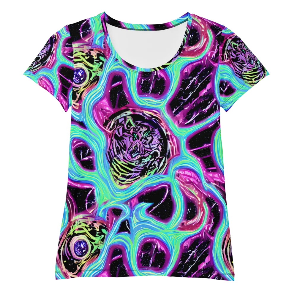 Cosmic Lava on Women's Athletic T-Shirt — Front